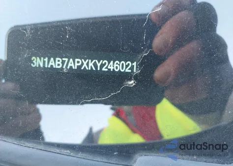 2019 Nissan Sentra Sv из США, поврежденный, VIN 3N1AB7APXKY246021